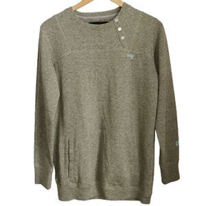 𝅺ORAGE Light Green Athletic Lined Wool Sweatshirt Size Medium